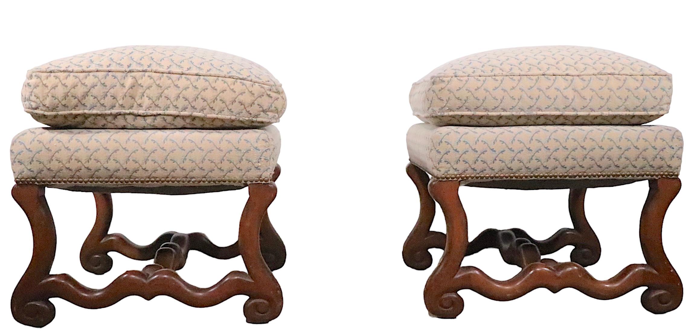 20th Century Pr. Contemporary Os De Mouton Style Ottoman Pouf, Benches For Sale