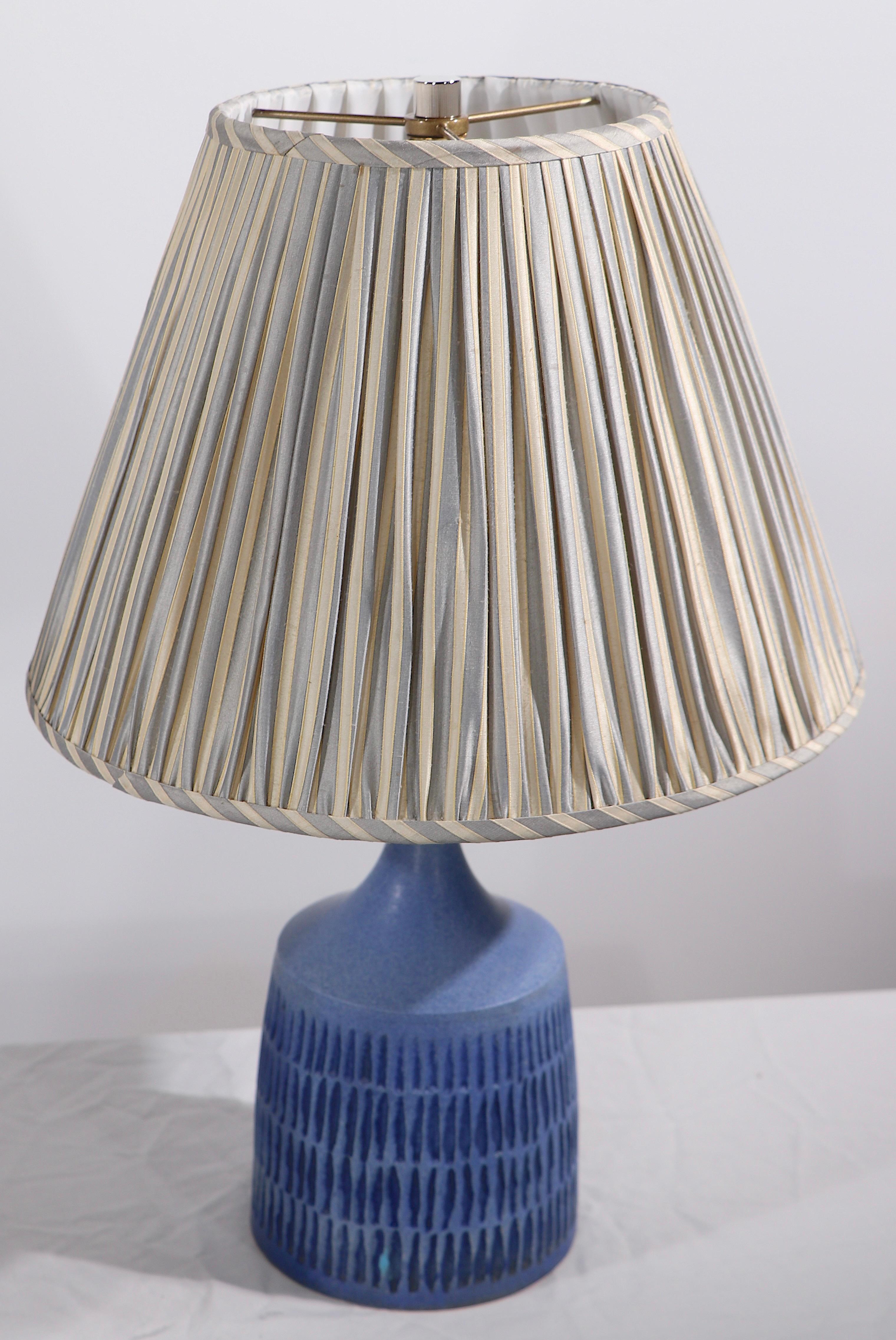 Pr. Danish Mid-Century Modern Ceramic Table Lamps 2