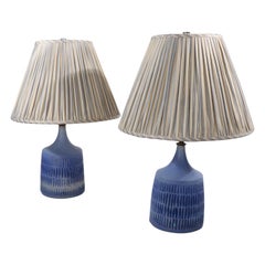 Pr. Danish Mid-Century Modern Ceramic Table Lamps