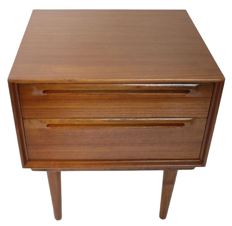 Pr. Danish MidCentury Modern Night Tables Att. to Sven Ellekaer For