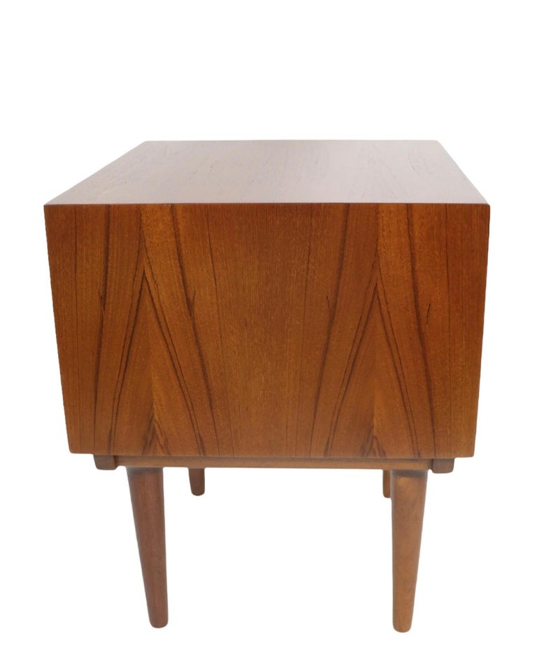 Pr. Danish MidCentury Modern Night Tables Att. to Sven Ellekaer For