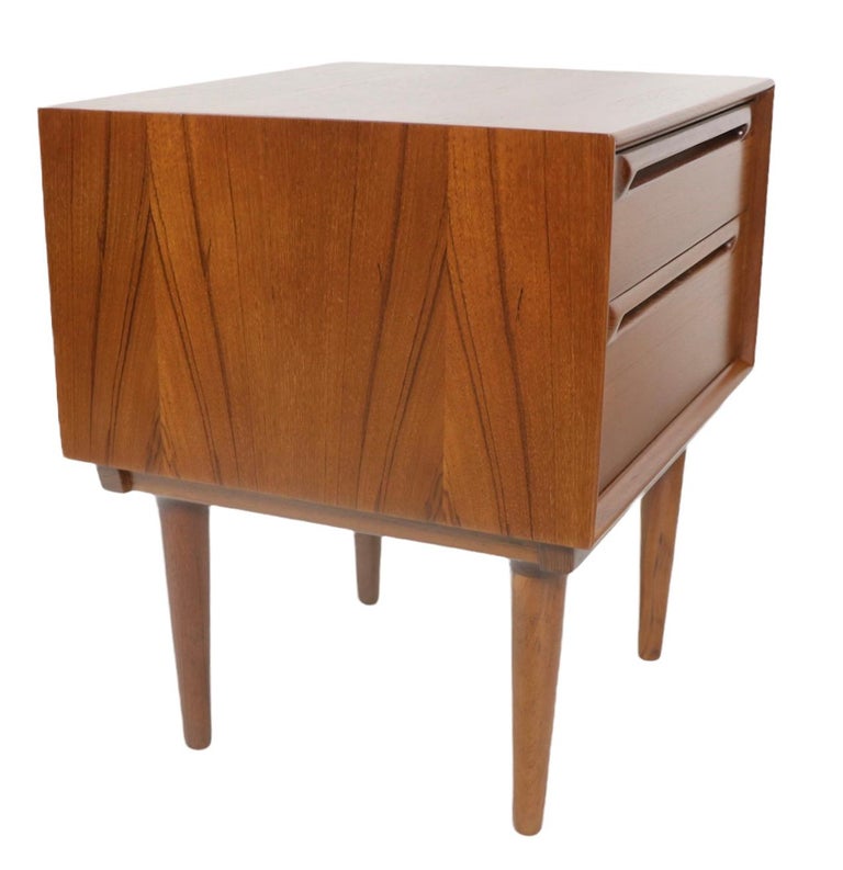 Pr. Danish MidCentury Modern Night Tables Att. to Sven Ellekaer For