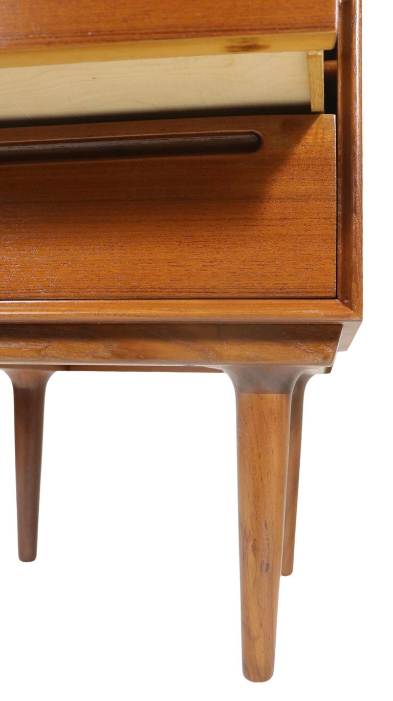 Pr. Danish MidCentury Modern Night Tables Att. to Sven Ellekaer For