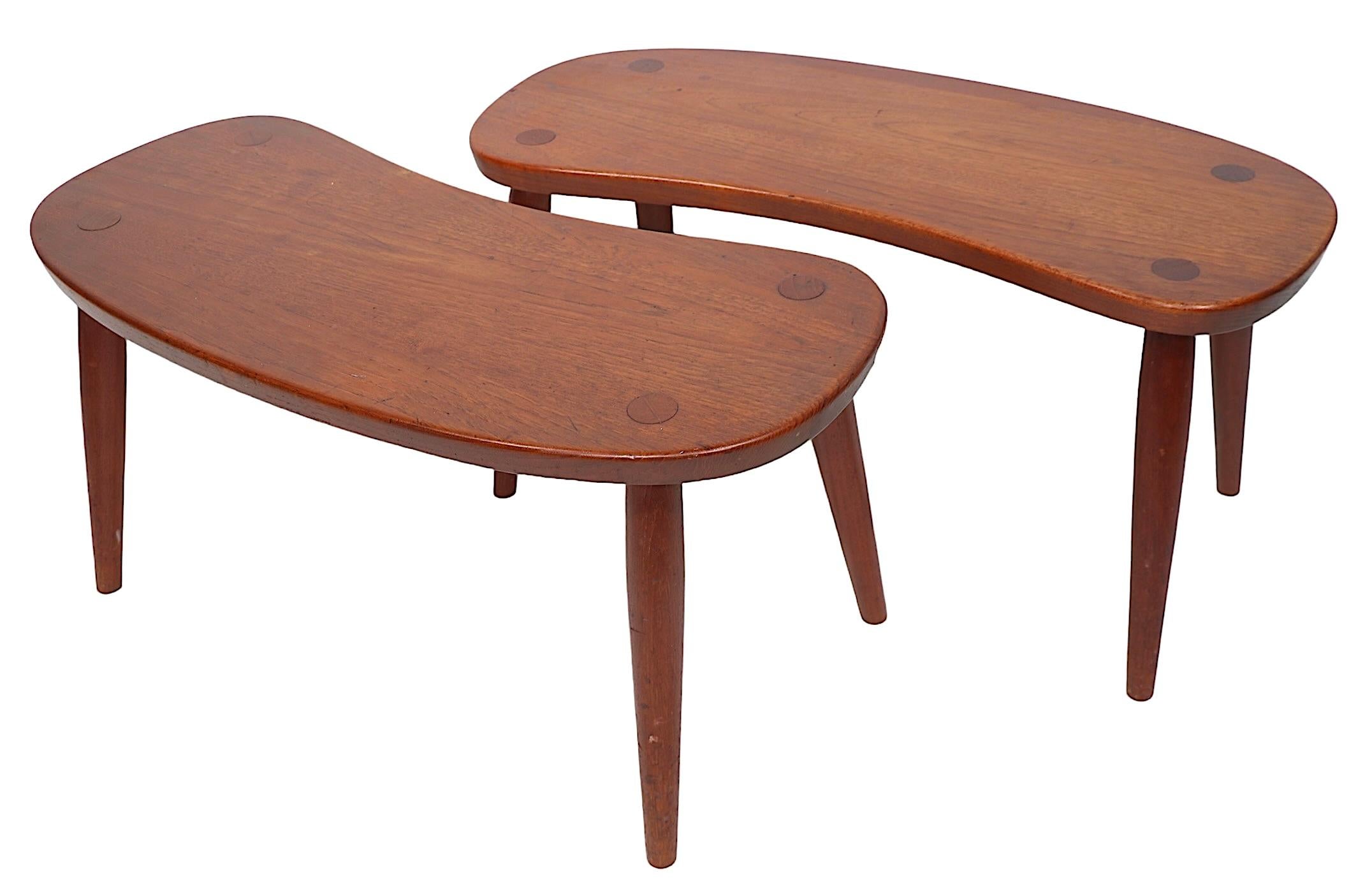 Pr. Danish Mid Century Modern Tables Made by Illum Bolighus att. to Josef Frank  For Sale 6