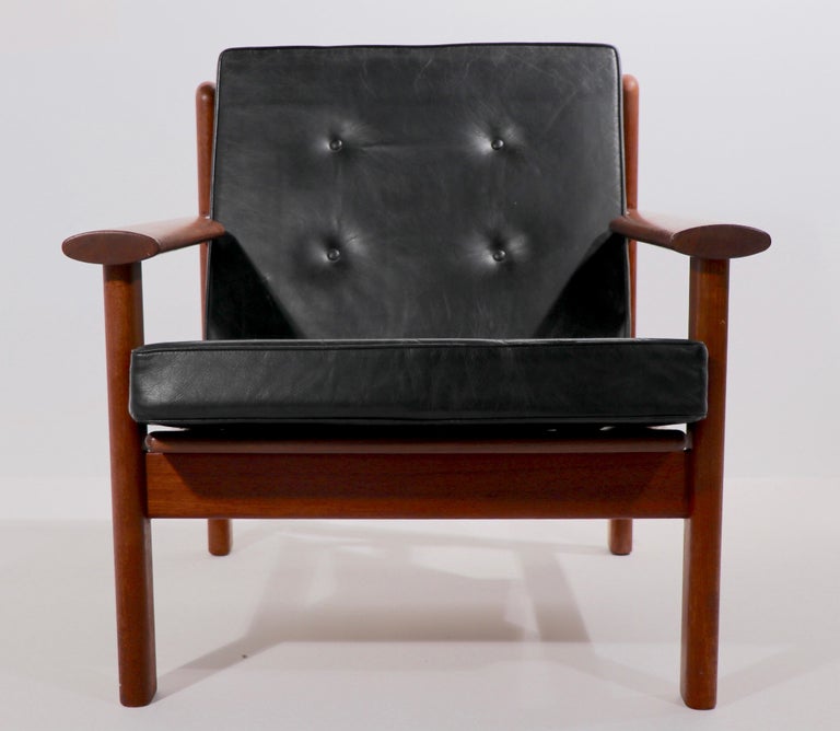 Scandinavian Modern Pair of Danish Modern Lounge Chairs by Poul Volther for Frem Rolje For Sale
