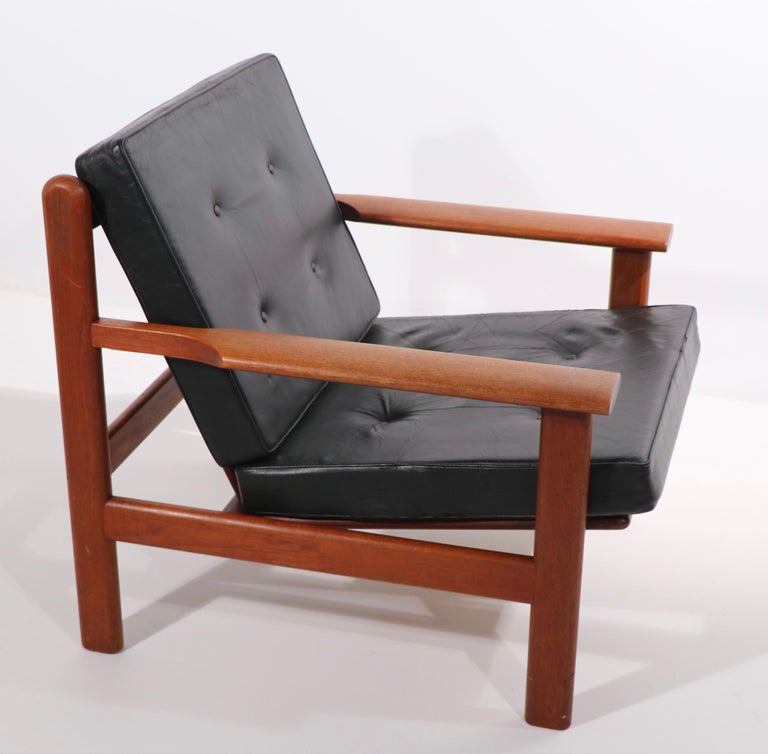 Pair of Danish Modern Lounge Chairs by Poul Volther for Frem Rolje For Sale 1