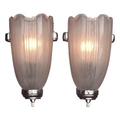 Pr Deco Streamline Sconces, c.1930