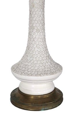 Pr. Decorative Blanc de Chine Style Table Lamps by Paul Hanson c 1960's