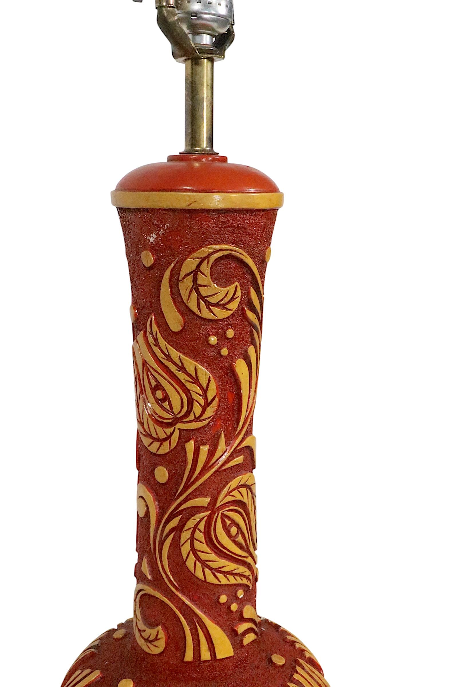 20ième siècle Pr. Lampes de table décoratives en vente