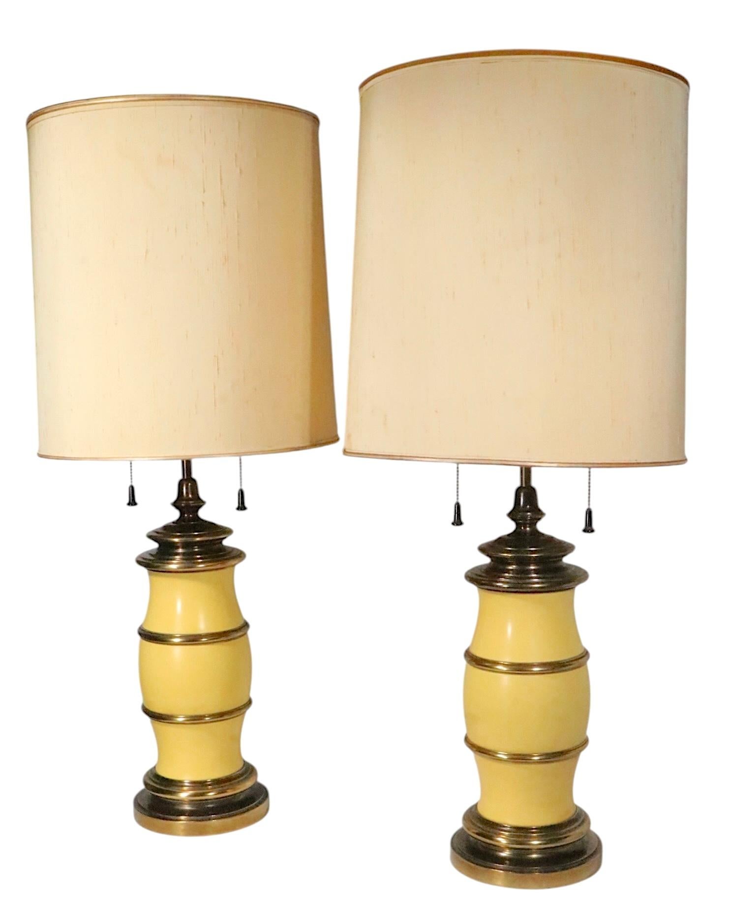 Pr. Dekorativ  Tischlampen aus Kunstbambus von Stiffel um 1970 im Angebot 7