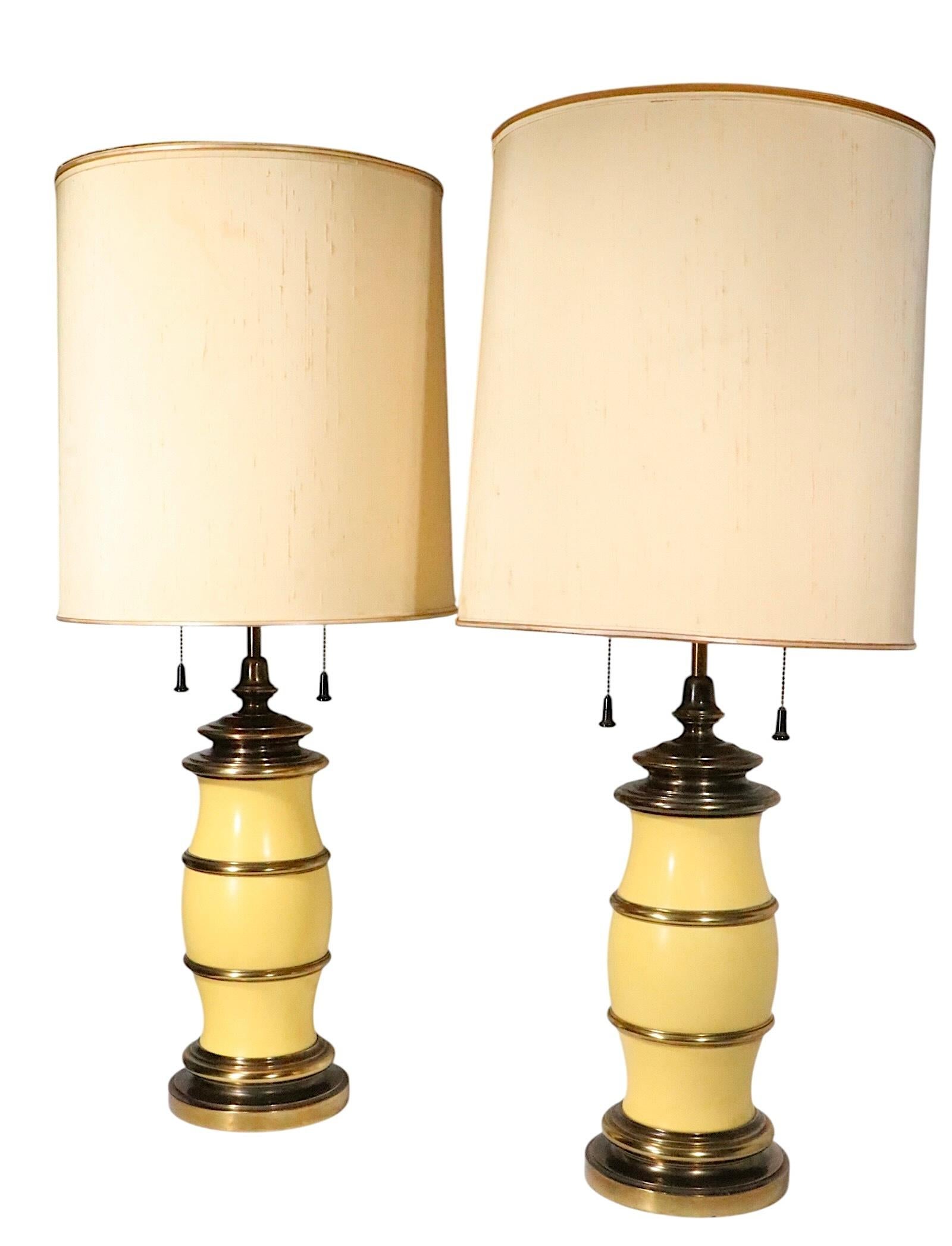 Pr. Dekorativ  Tischlampen aus Kunstbambus von Stiffel um 1970 im Angebot 10