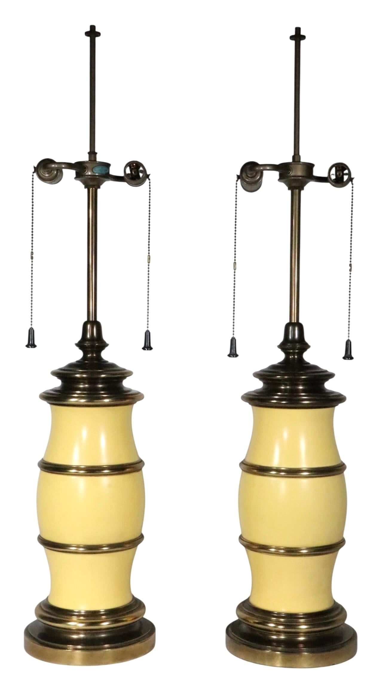 Pr. Dekorativ  Tischlampen aus Kunstbambus von Stiffel um 1970 im Angebot 12
