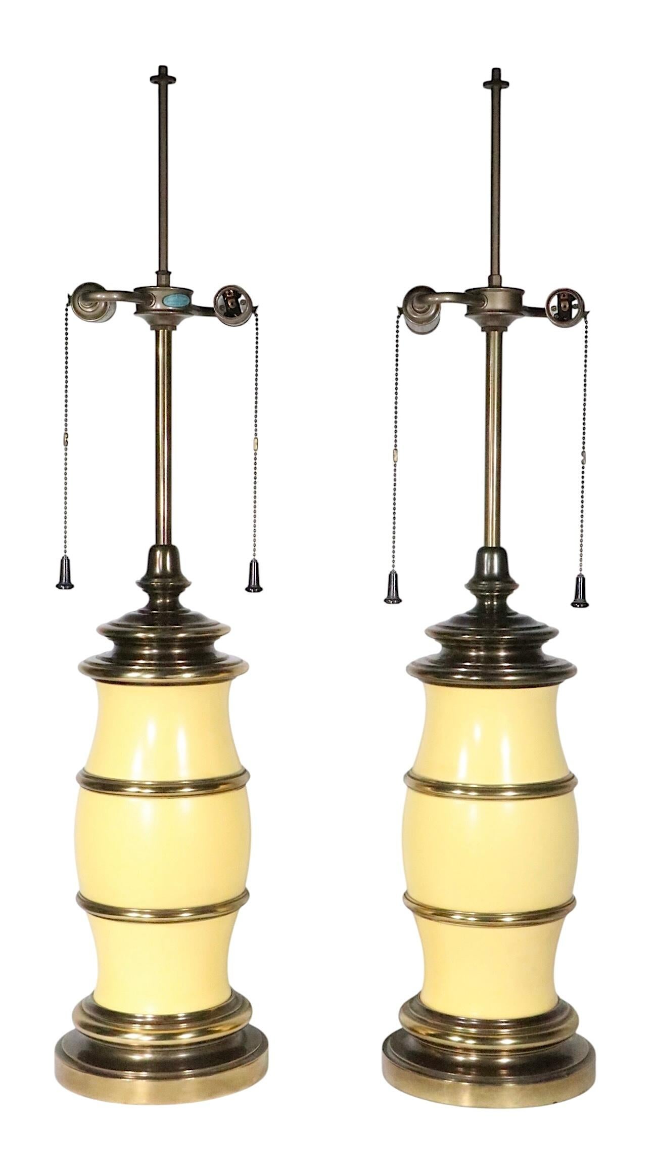 Pr. Dekorativ  Tischlampen aus Kunstbambus von Stiffel um 1970 (20. Jahrhundert) im Angebot