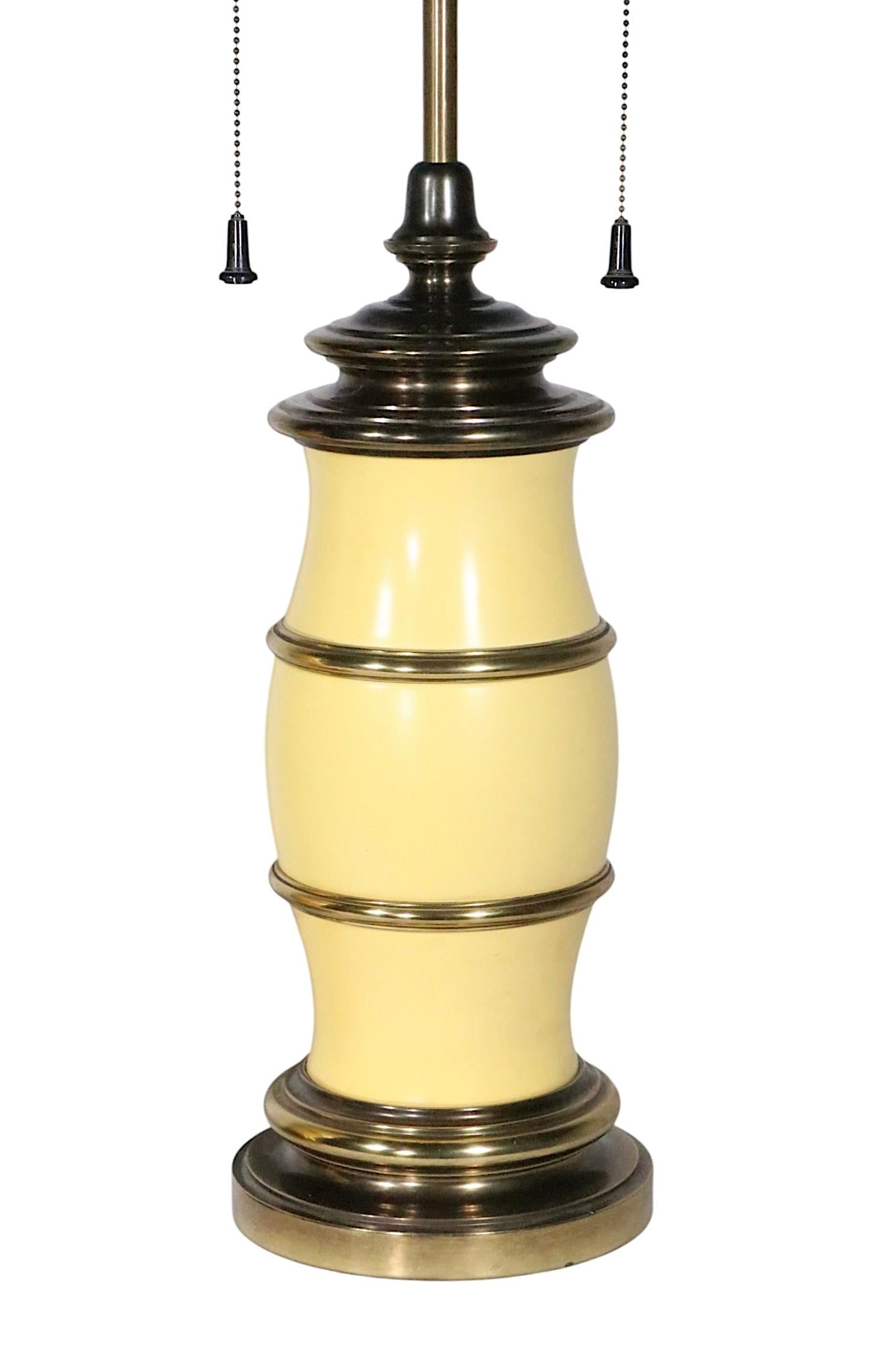 Pr. Dekorativ  Tischlampen aus Kunstbambus von Stiffel um 1970 im Angebot 1