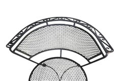 Pr. Decorative Garden Patio Poolside Wrought Iron Chairs by Woodard