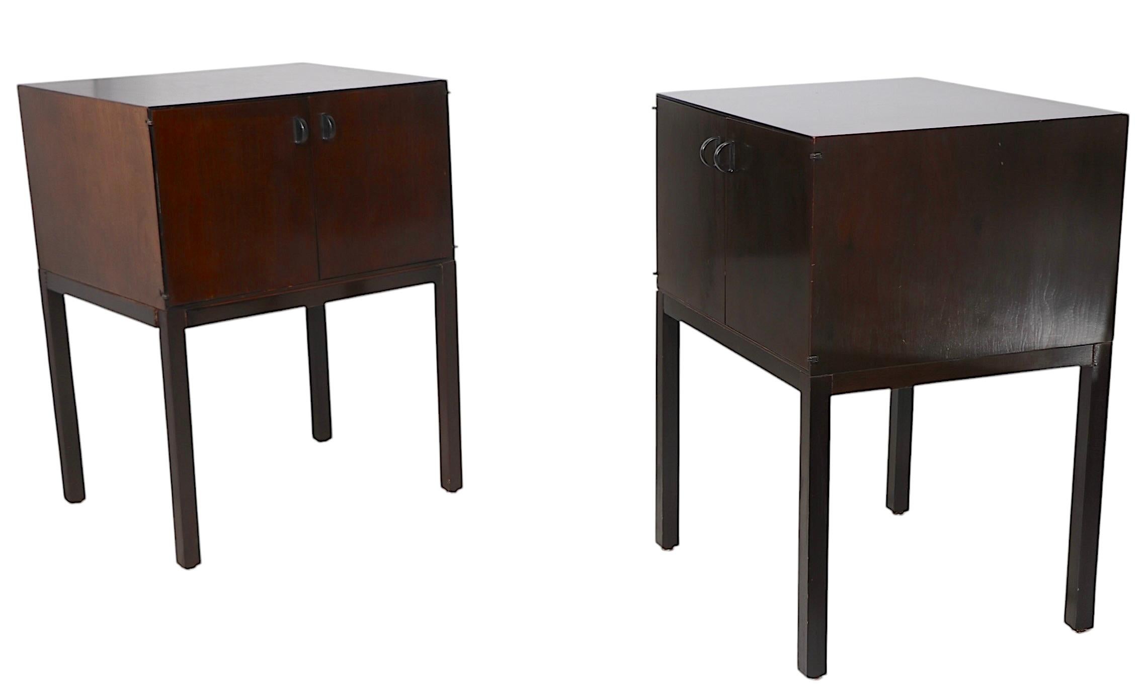 Pr. Directional Custom Collection Nightstands c. 1970’s For Sale 3