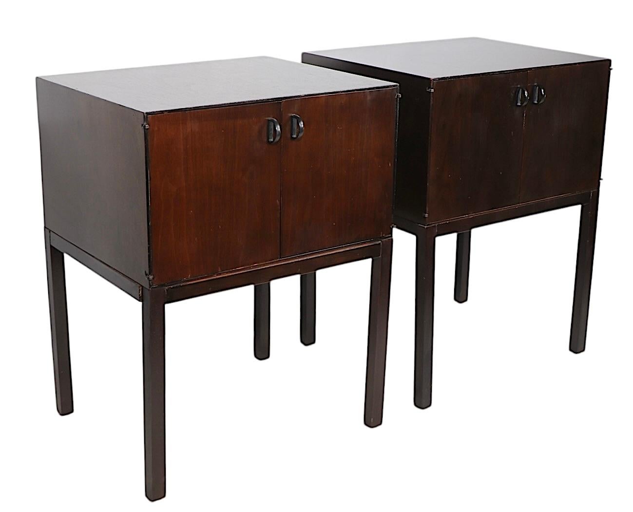 20th Century Pr. Directional Custom Collection Nightstands c. 1970’s For Sale