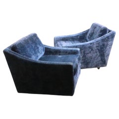 Pr. Directional Sedgefield Lounge Chairs att. to Milo Baughman c. 1970's