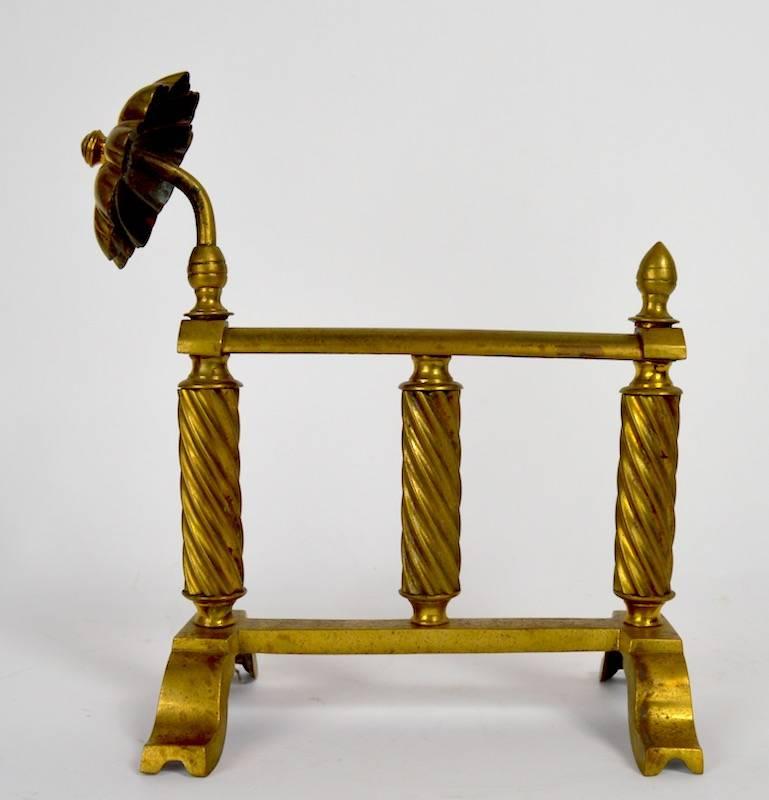 Aesthetic Movement Pr. English Fireplace Tool Rests For Sale