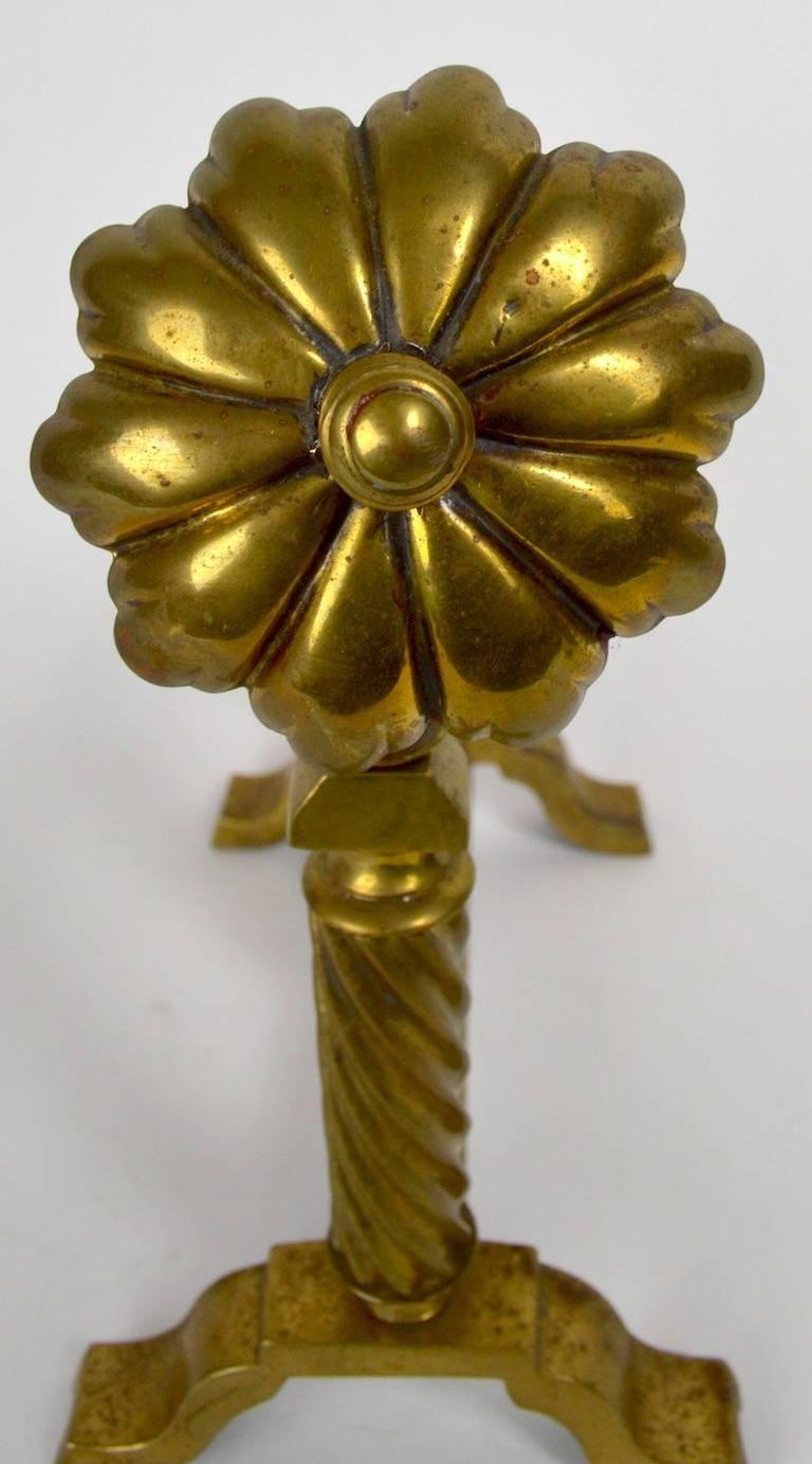 Pr. English Fireplace Tool Rests For Sale at 1stDibs