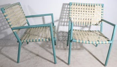 Pr. Faux Bamboo Poolside Garden Patio Lounge Chairs by Hauser ca. 1970's