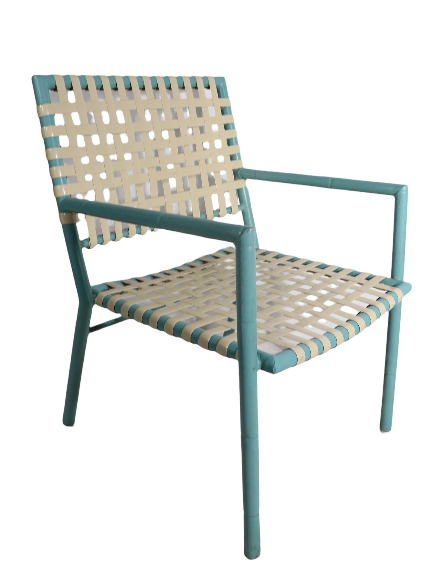 Pr. Faux Bamboo Poolside Garden Patio Lounge Chairs von Hauser ca. 1970's (amerikanisch) im Angebot