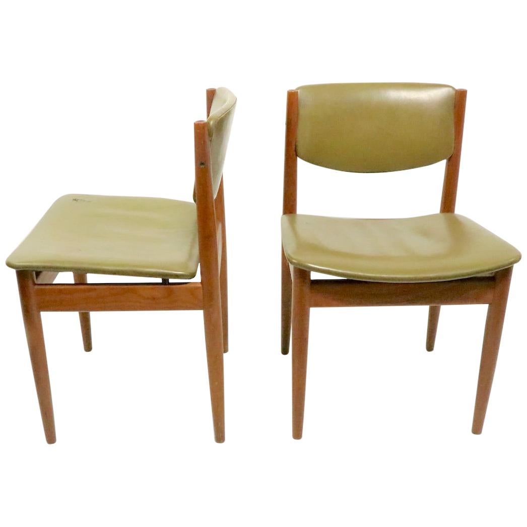 Pair of Finn Juhl for France and Son Dining Chairs
