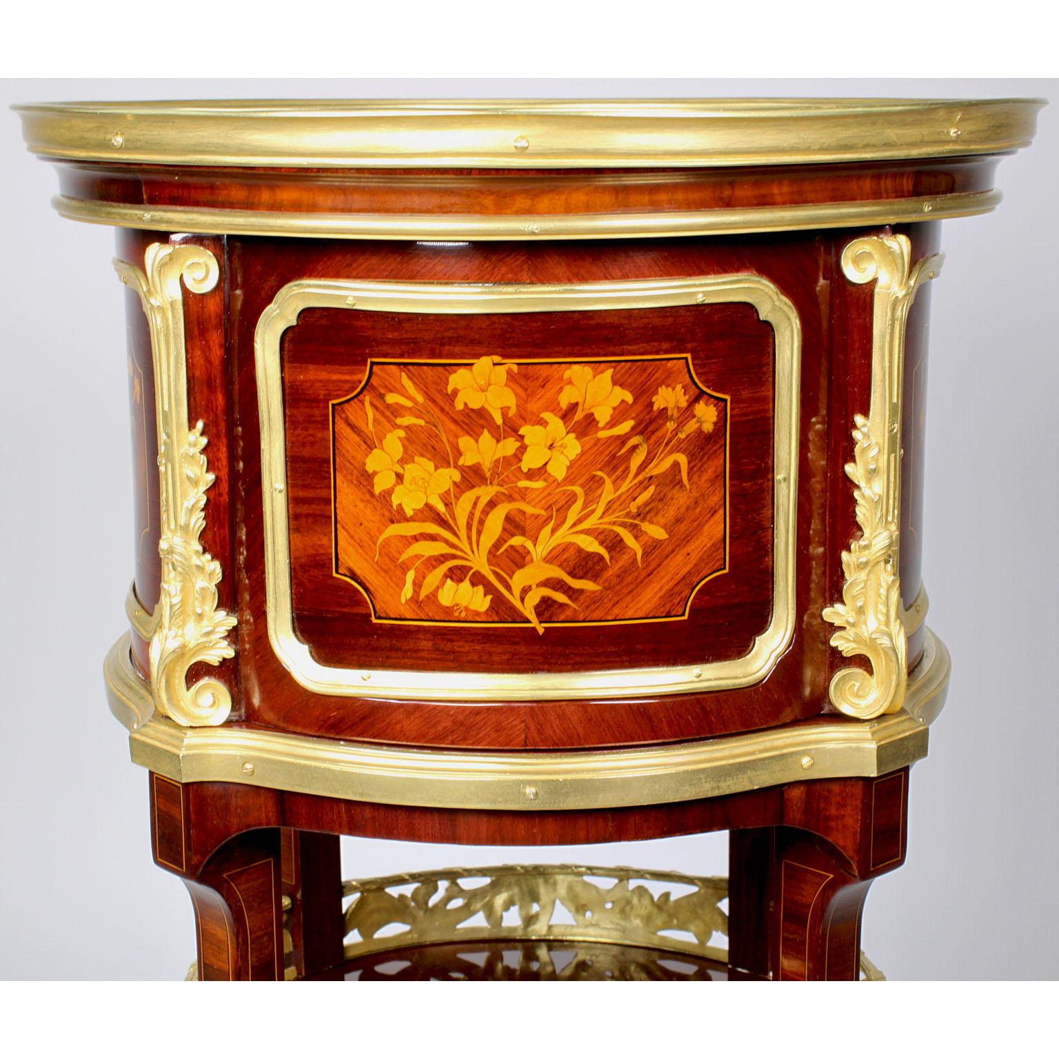 Pr French 19th-20th Century Ormolu Mounted Side-Tables Zwiener-Jansen Successeur For Sale 3