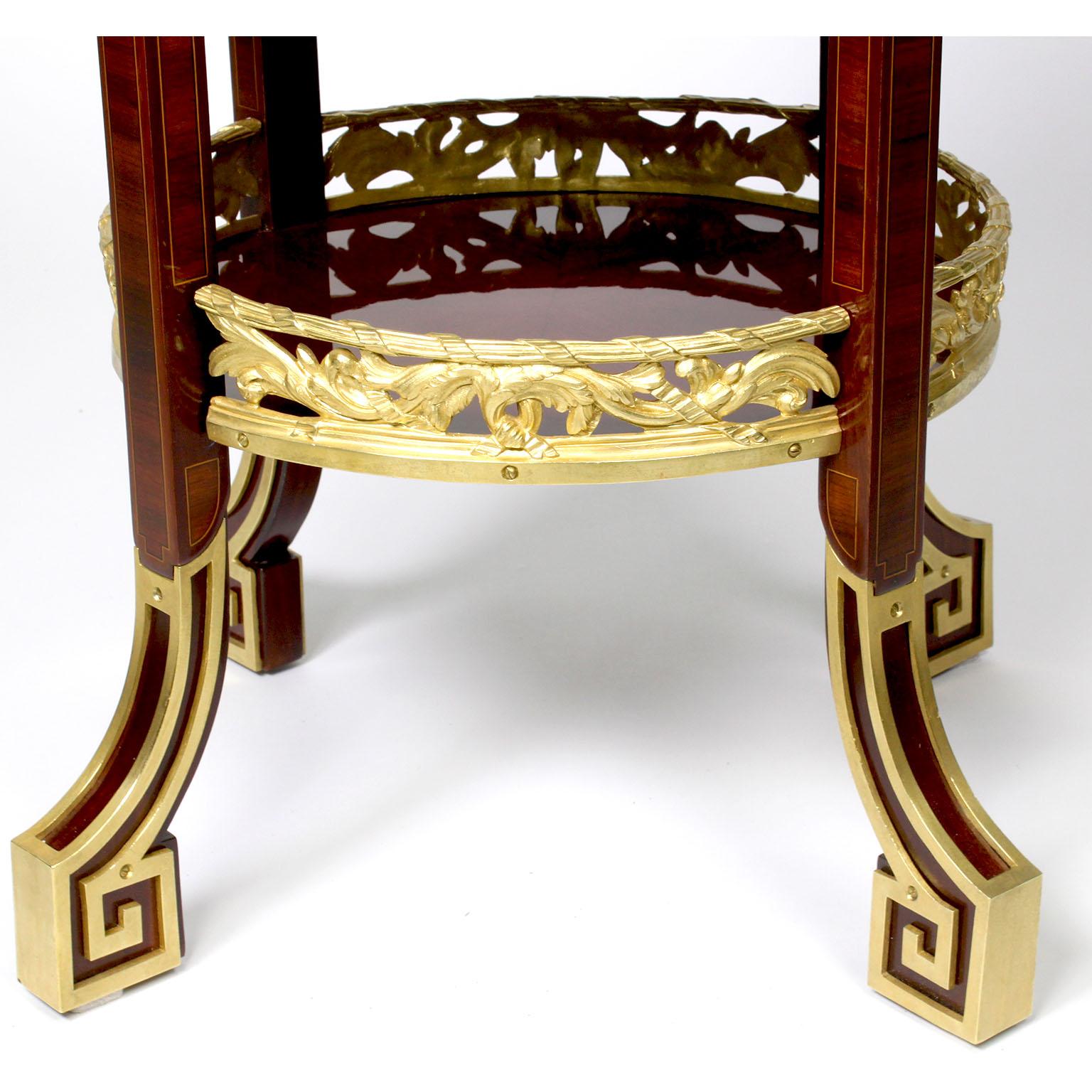 Pr French 19th-20th Century Ormolu Mounted Side-Tables Zwiener-Jansen Successeur For Sale 7