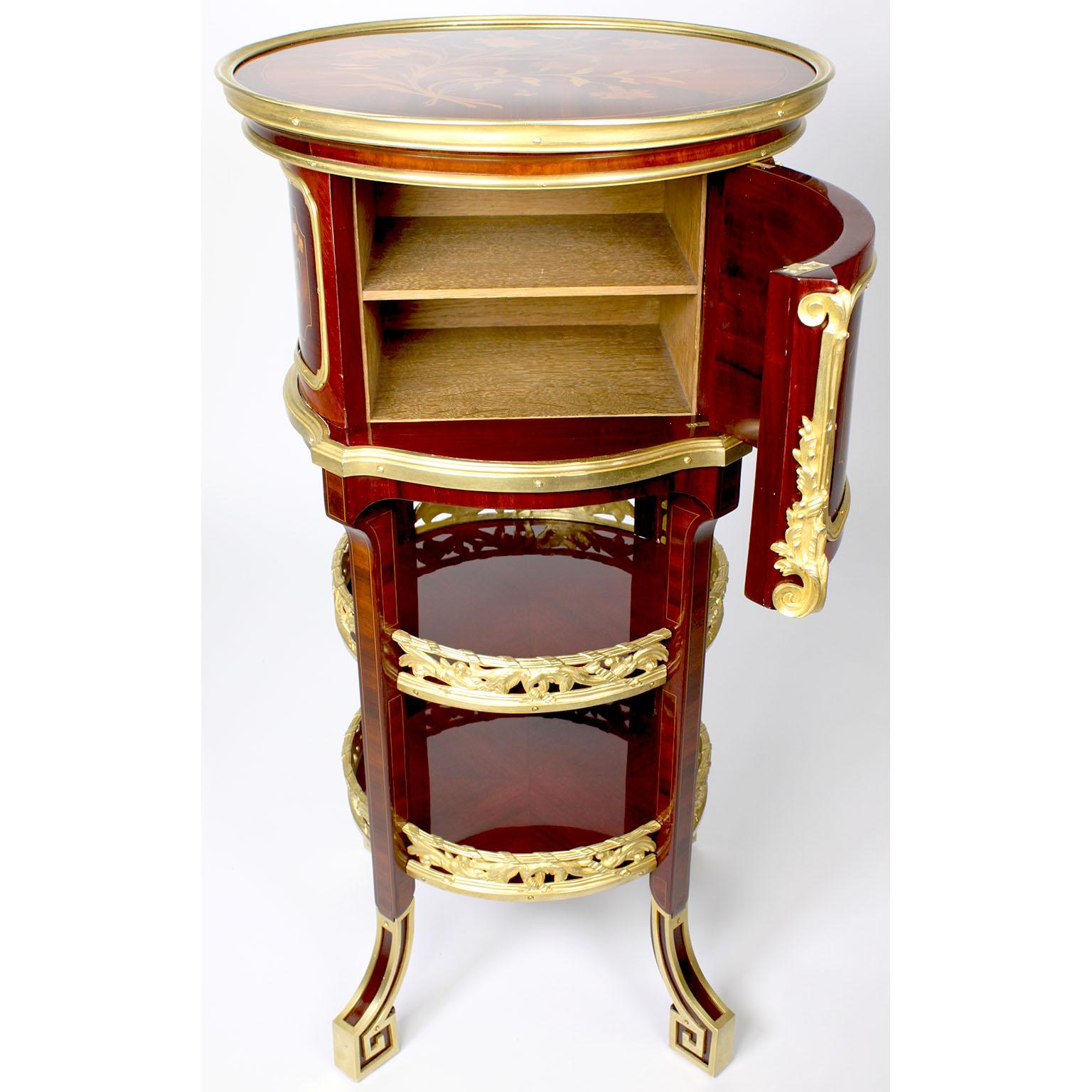 Pr French 19th-20th Century Ormolu Mounted Side-Tables Zwiener-Jansen Successeur For Sale 8