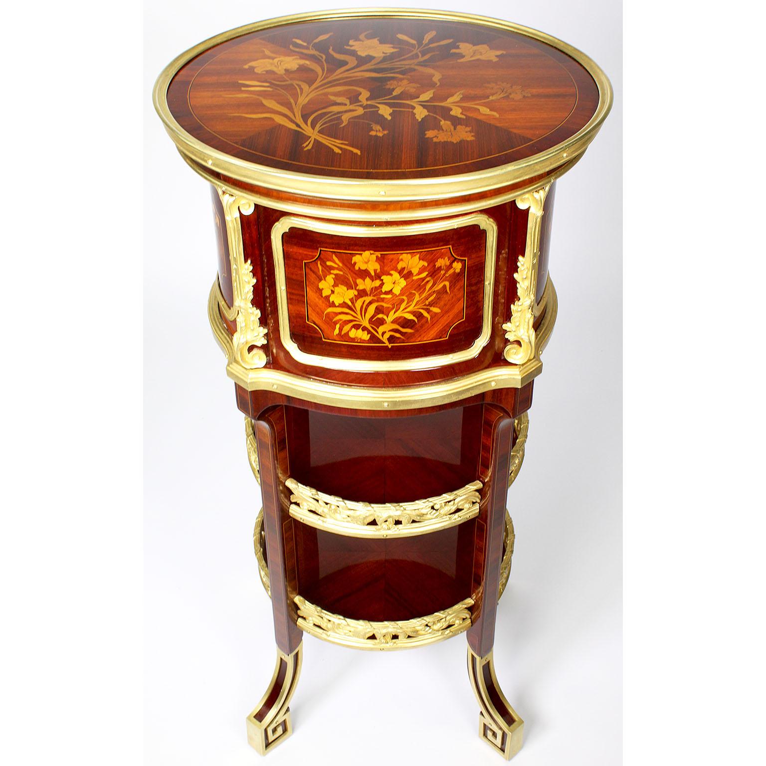 Pr French 19th-20th Century Ormolu Mounted Side-Tables Zwiener-Jansen Successeur For Sale 1