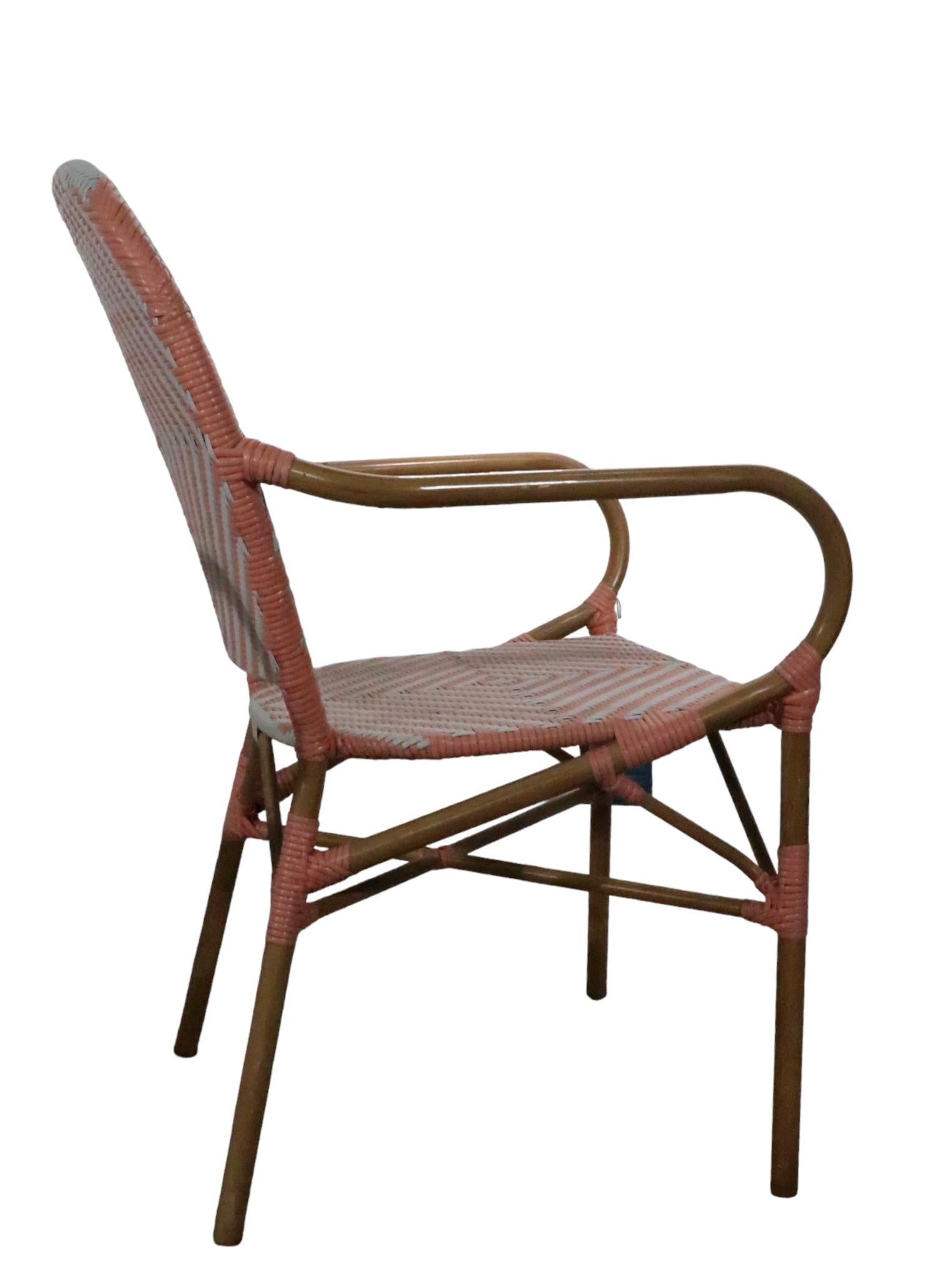 Pr. French Bistro Cafe Style Chairs For Sale 10