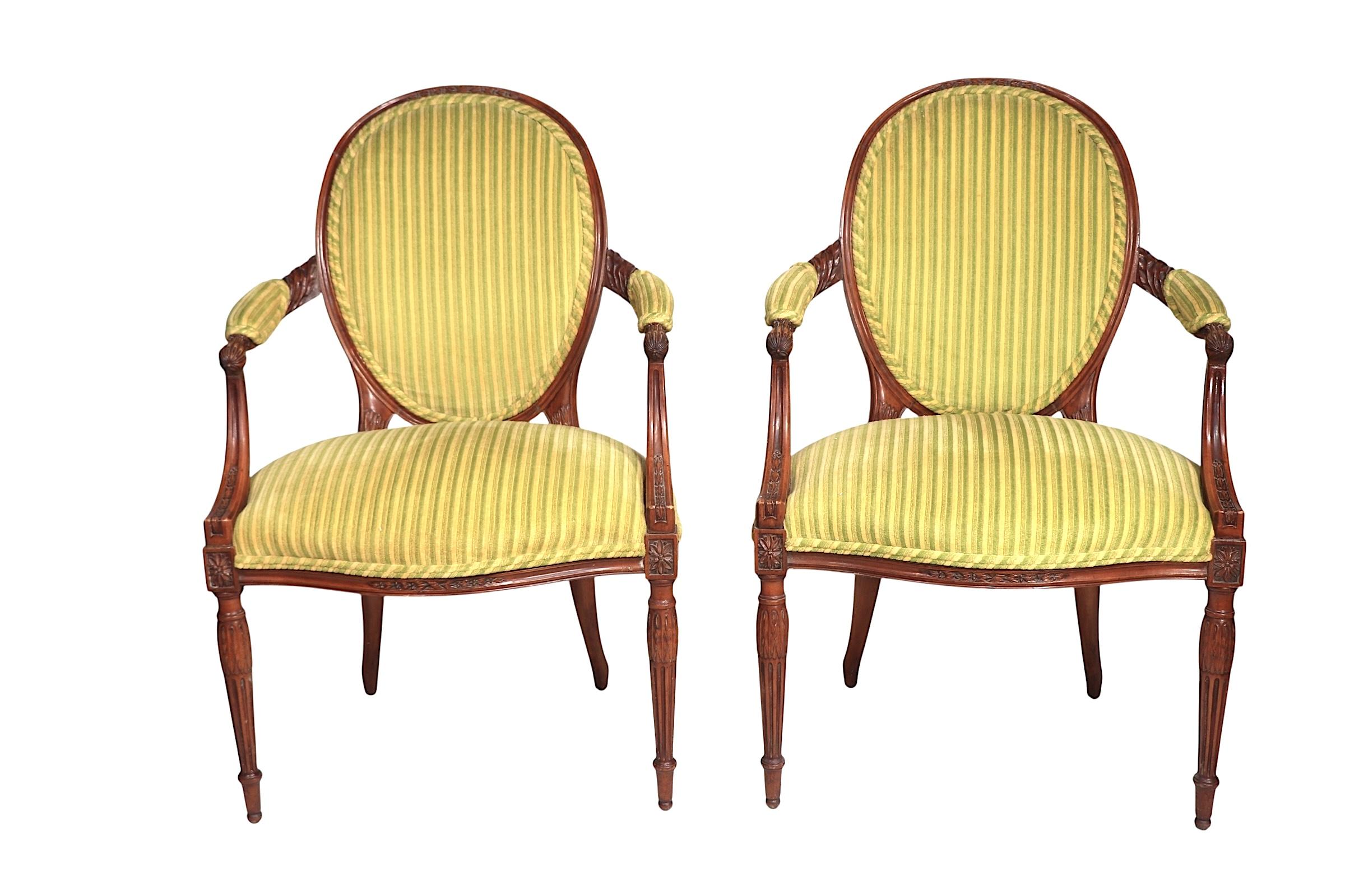 Tissu d'ameublement Pr. Fauteuils Fauteuil de style français en vente