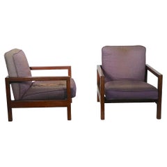 Pair. George Nelson for Herman Miller Cube Arm Chairs Model 4774