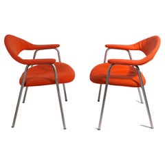 Pr. High Style Chairs Manufactured by Marble Imperial Design Att to Risom