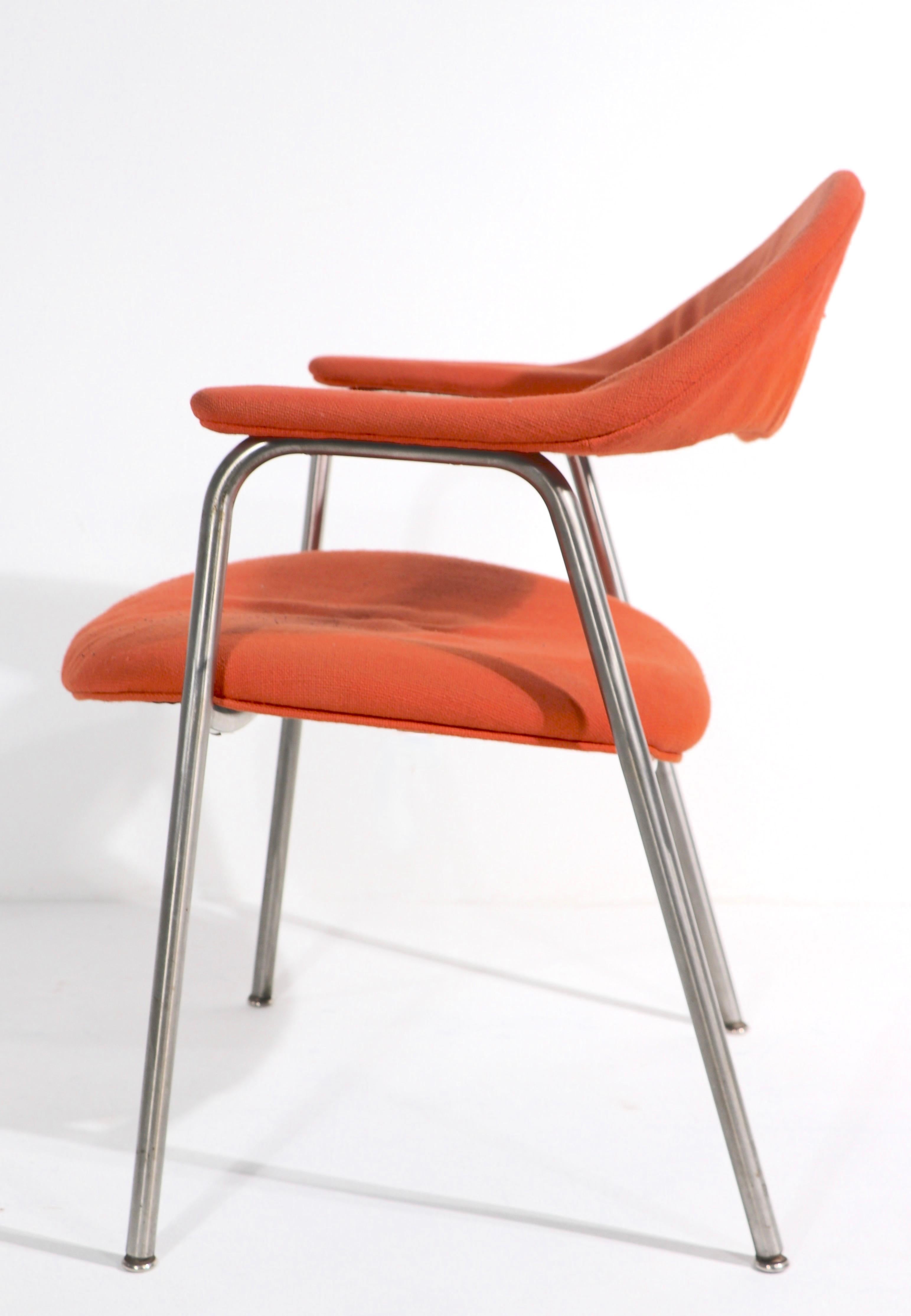 Pr. Sillas de Alto Estilo Fabricadas por Marble Imperial Design Att to Risom en venta 2