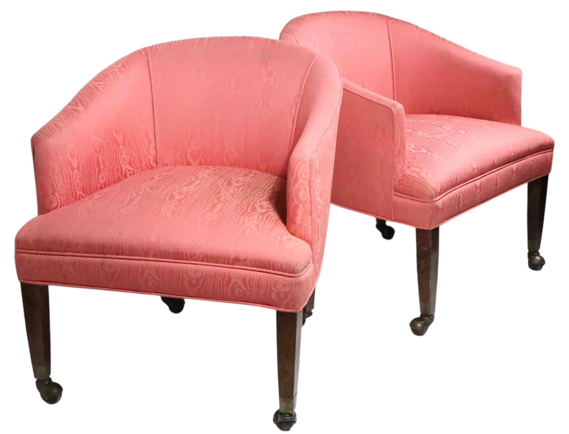 Americano Pr. Sedie da vasca in stile Hollywood Regency in vendita