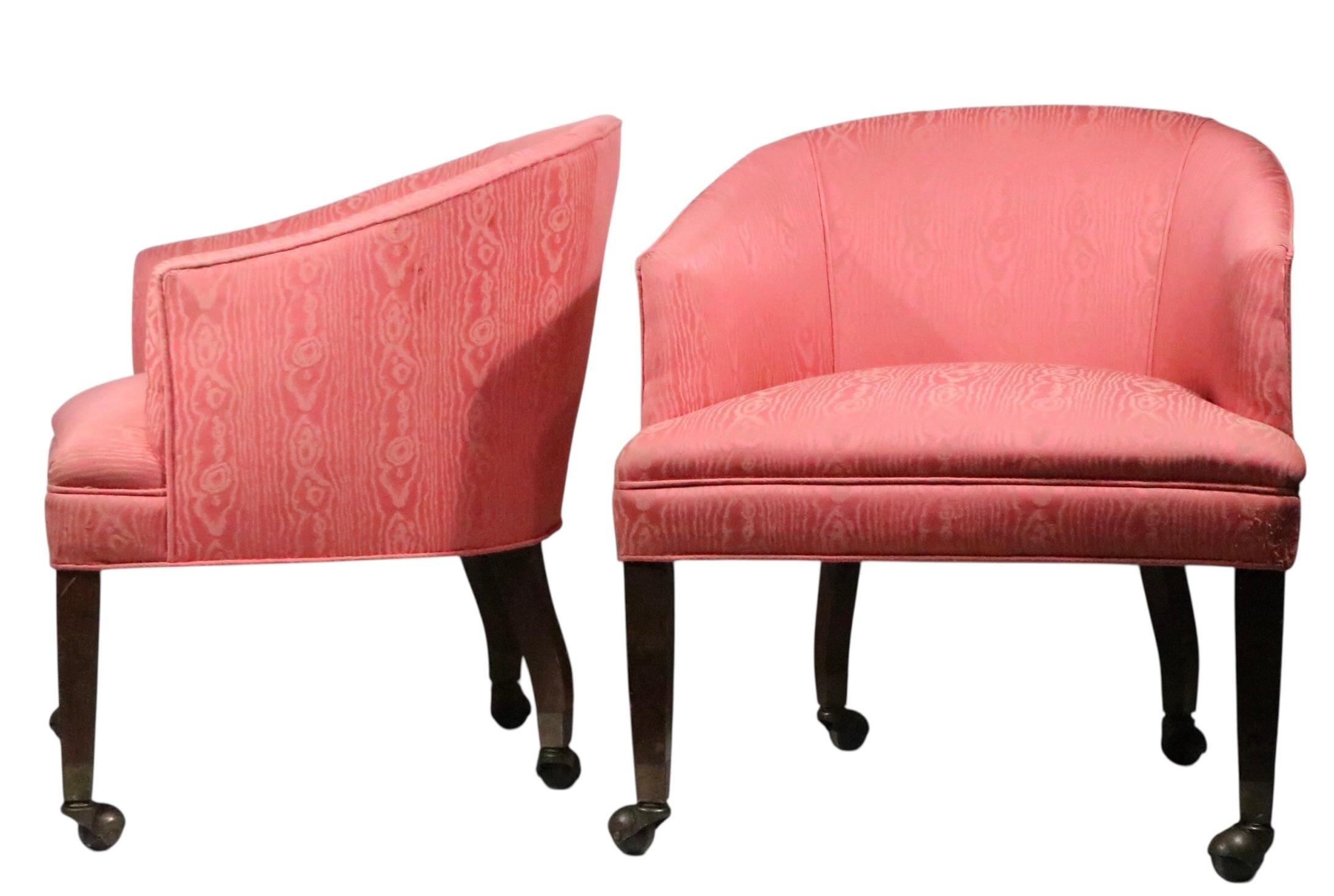 XX secolo Pr. Sedie da vasca in stile Hollywood Regency in vendita