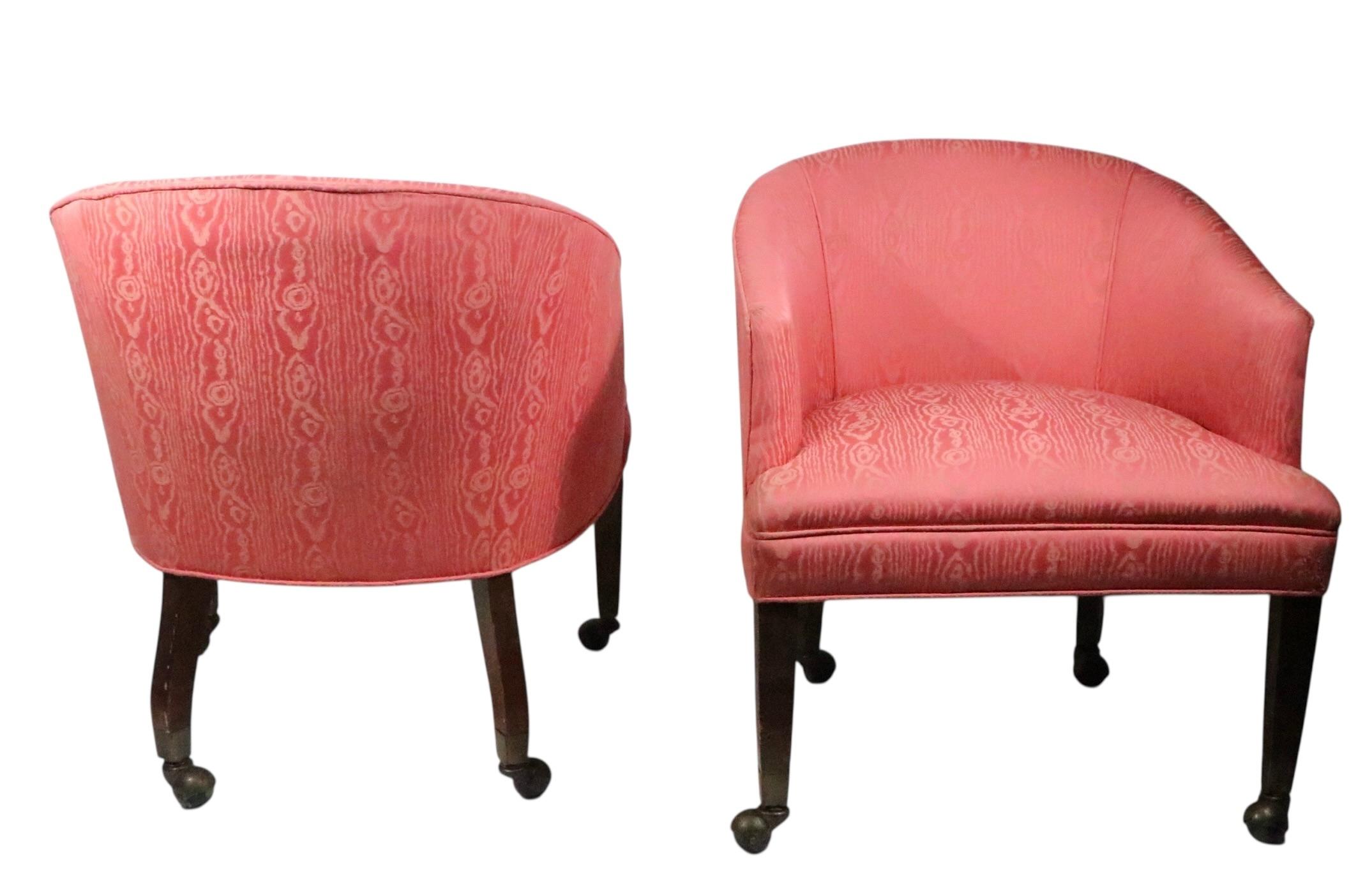 Tappezzeria Pr. Sedie da vasca in stile Hollywood Regency in vendita