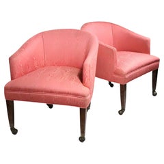Pr. High Style Hollywood Regency Tub Chairs
