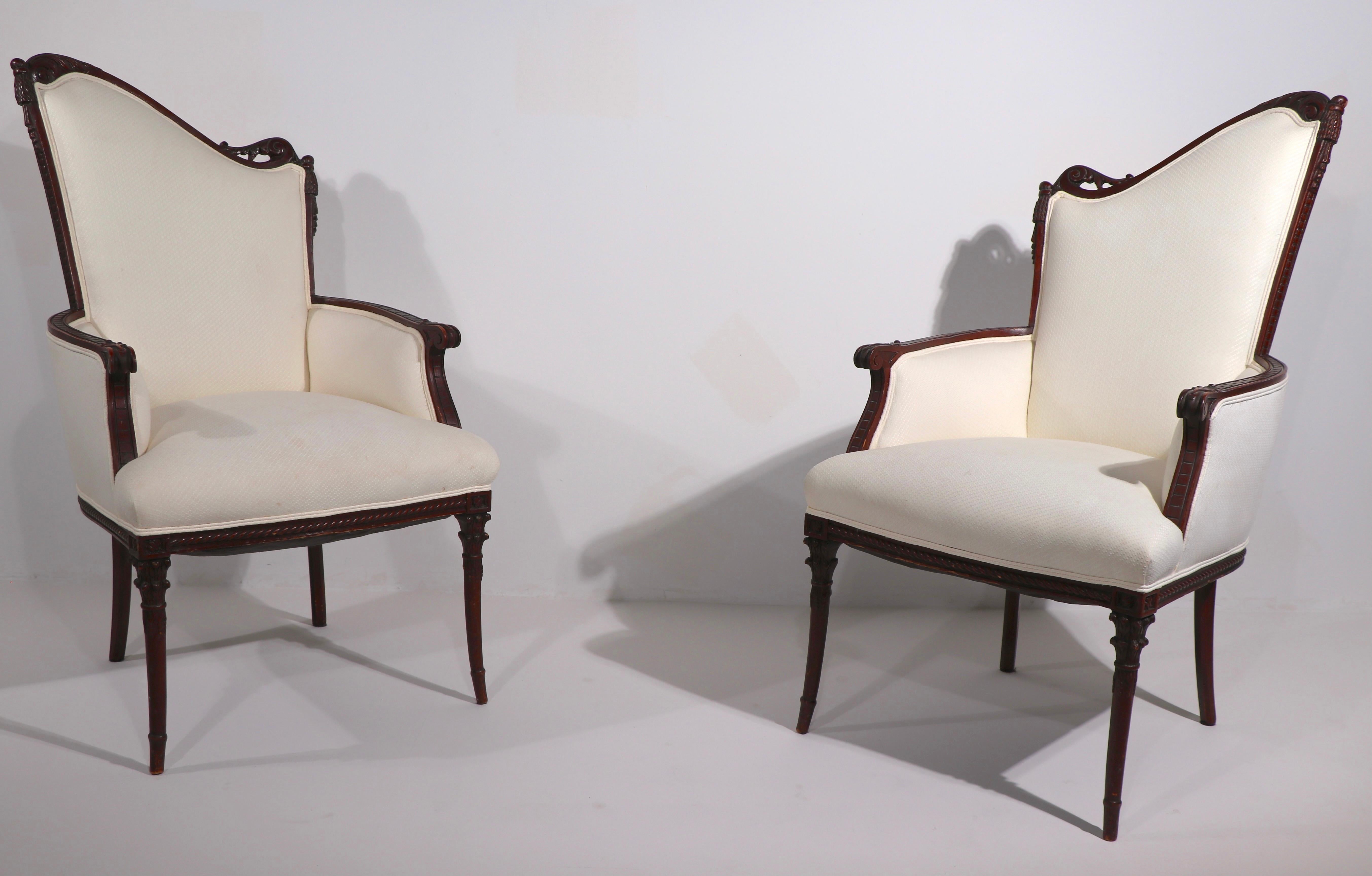 Pair of Hollywood Regency Armchairs by Grosfeld House 4