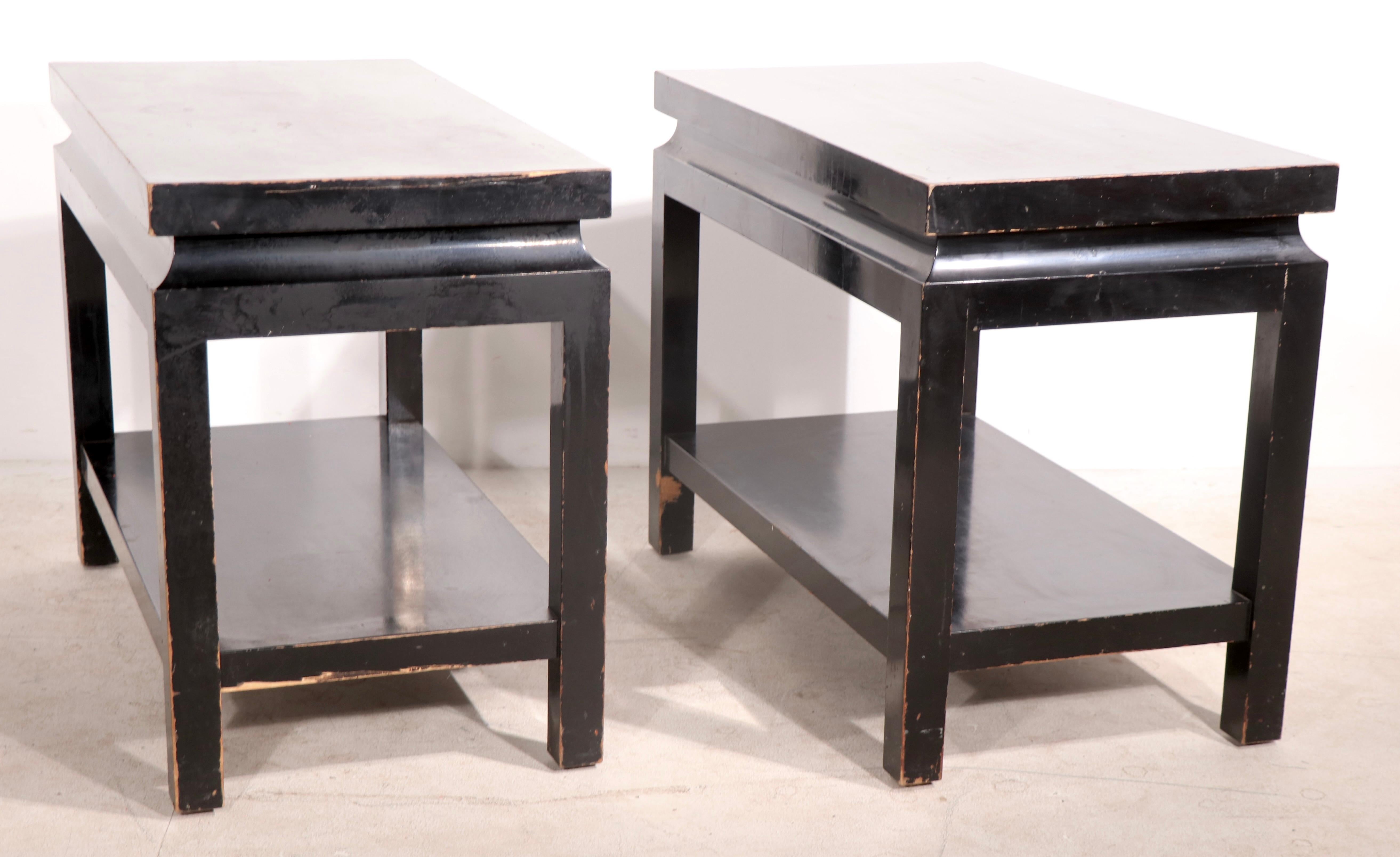 20th Century Pr. Hollywood Regency End or Side Tables by James Mont