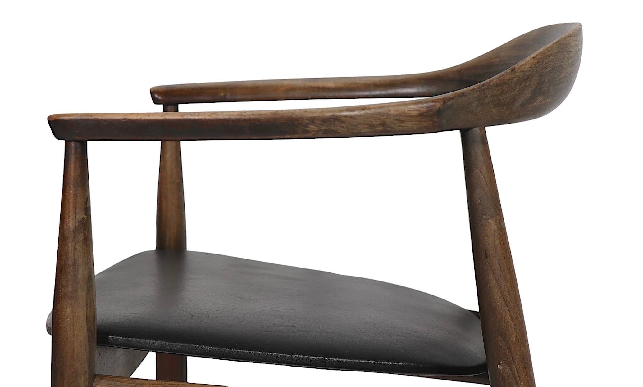  Pr. Illum Wikkelso Design Niels Eilersen Made Danish Mid Century  Dining Chairs For Sale 3