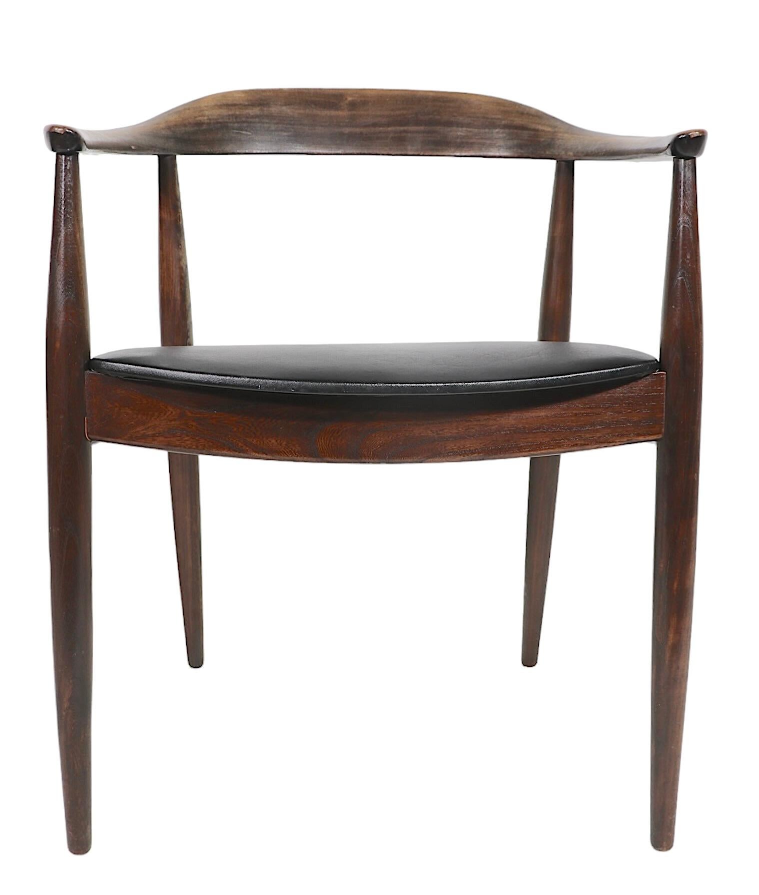  Pr. Illum Wikkelso Design Niels Eilersen Made Danish Mid Century  Dining Chairs For Sale 6