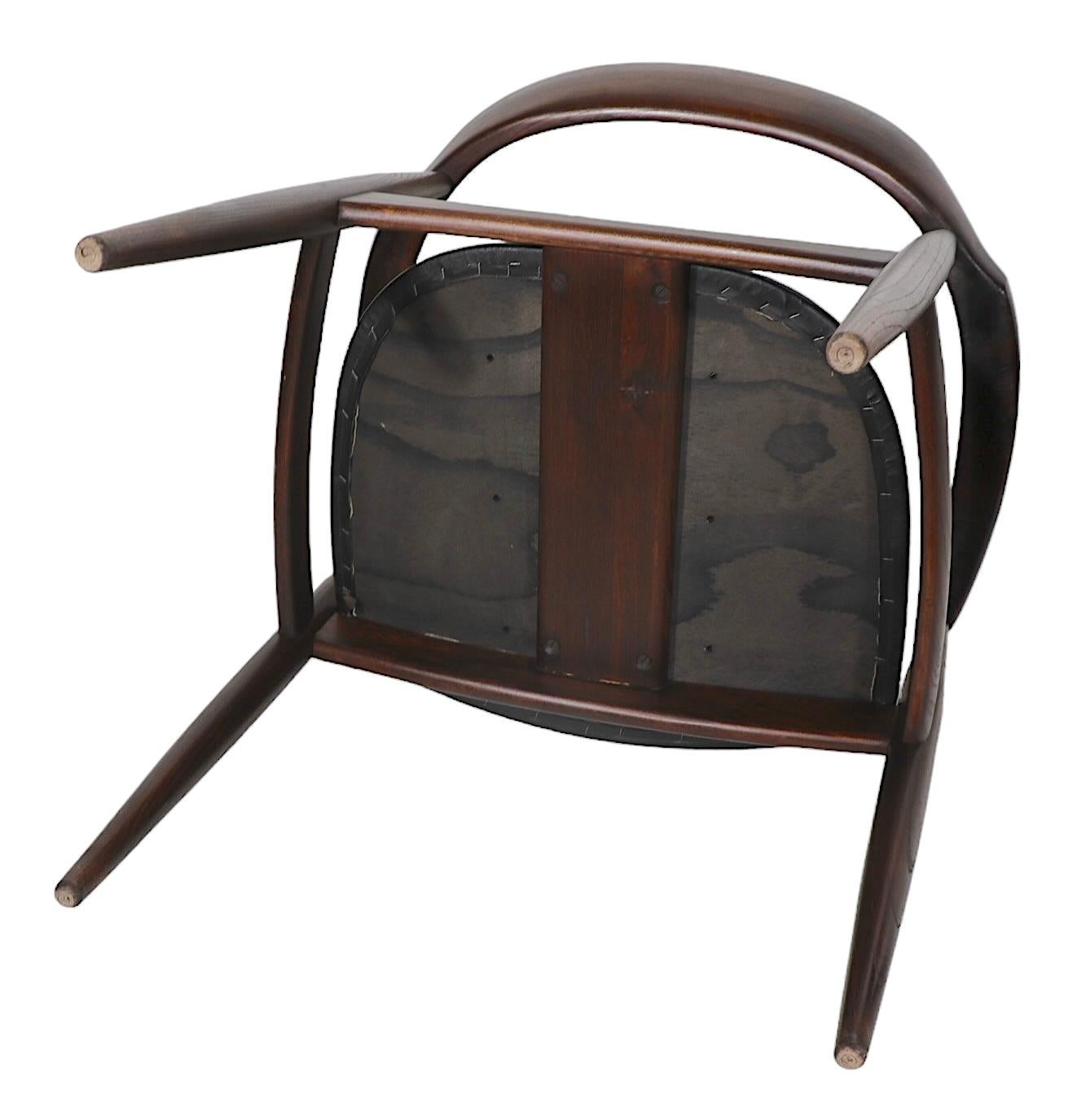  Pr. Illum Wikkelso Design Niels Eilersen Made Danish Mid Century  Dining Chairs For Sale 7