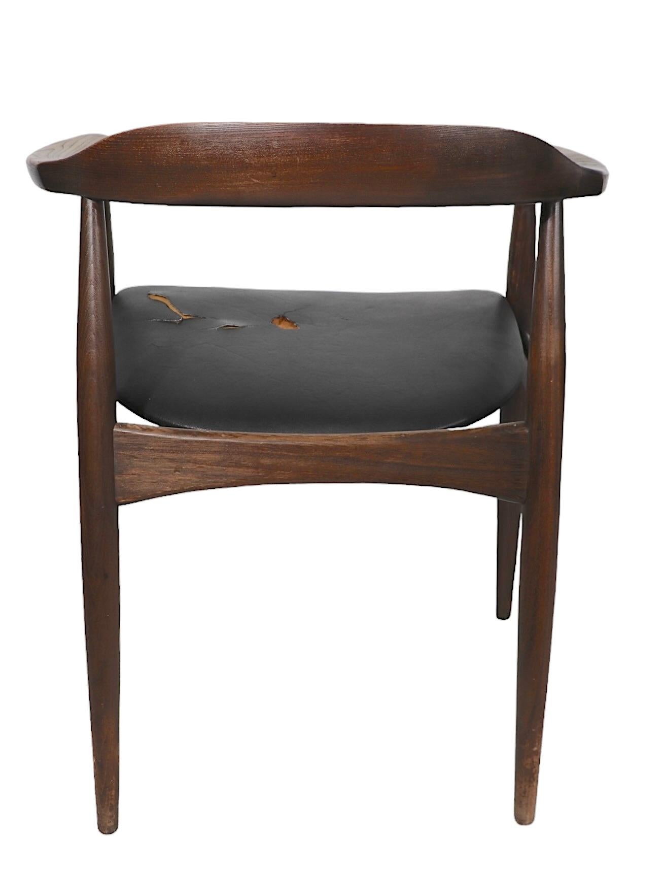  Pr. Illum Wikkelso Design Niels Eilersen Made Danish Mid Century  Dining Chairs For Sale 10