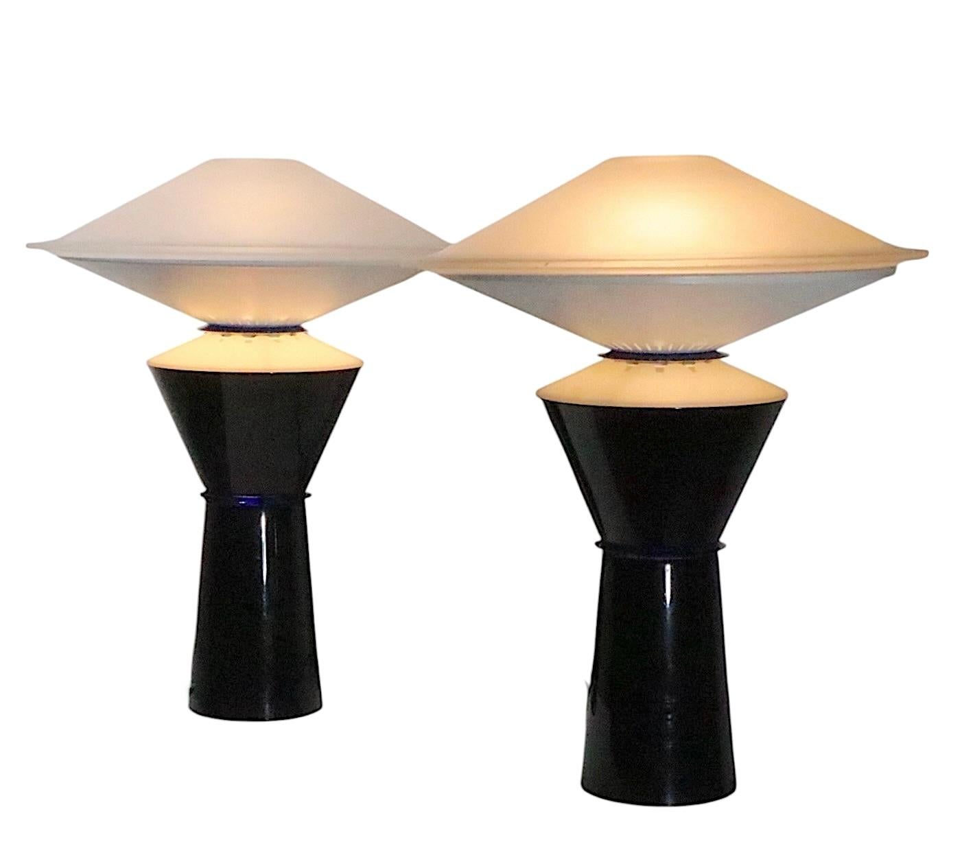 Post-Modern Pr. Italian Post Modern Table Lamps by Pier Ramella by Arteluce for Flos 1980's For Sale
