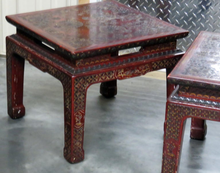 Pair Of John Widdicomb Asian Inspired Side Tables For Sale At 1stdibs
