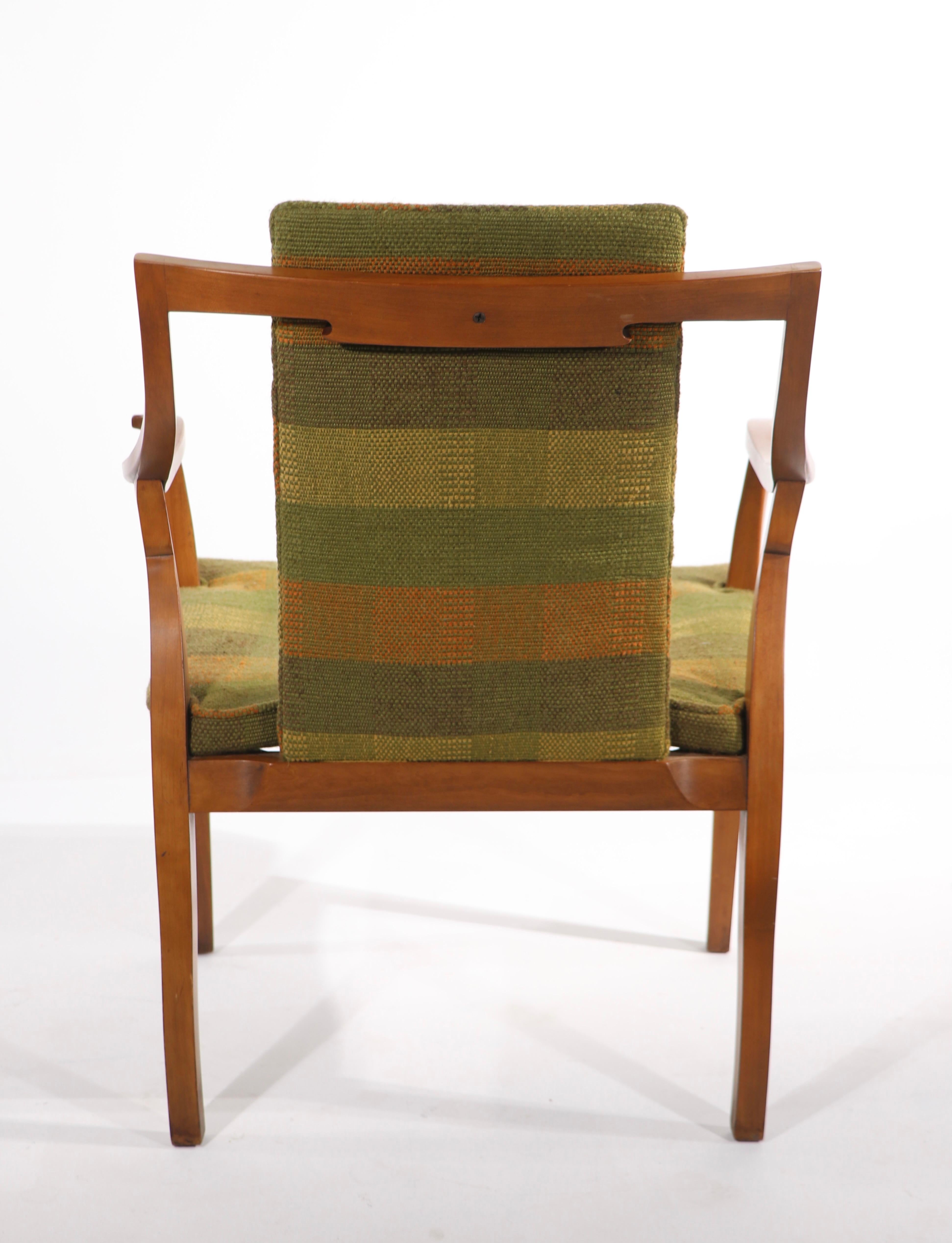 Upholstery Pr. John Widdicomb Lounge Chairs For Sale