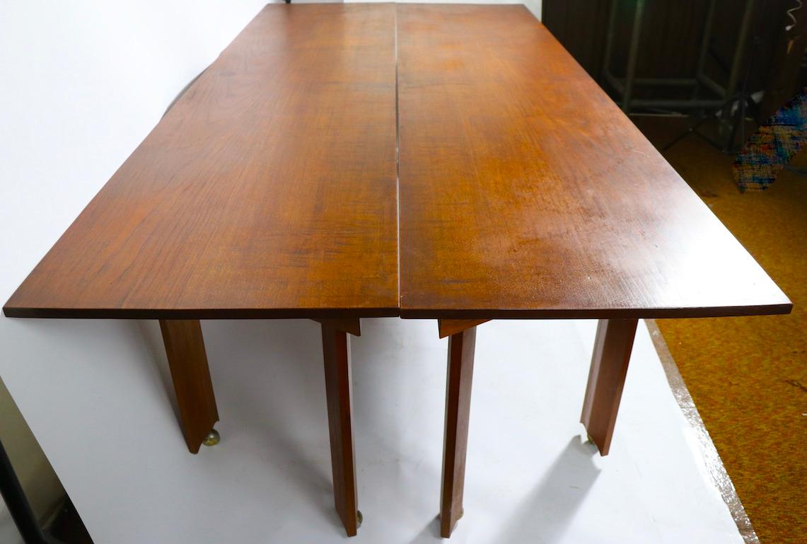 Pair of Large Mid Century Console Dining Tables Possibly Kagan 9